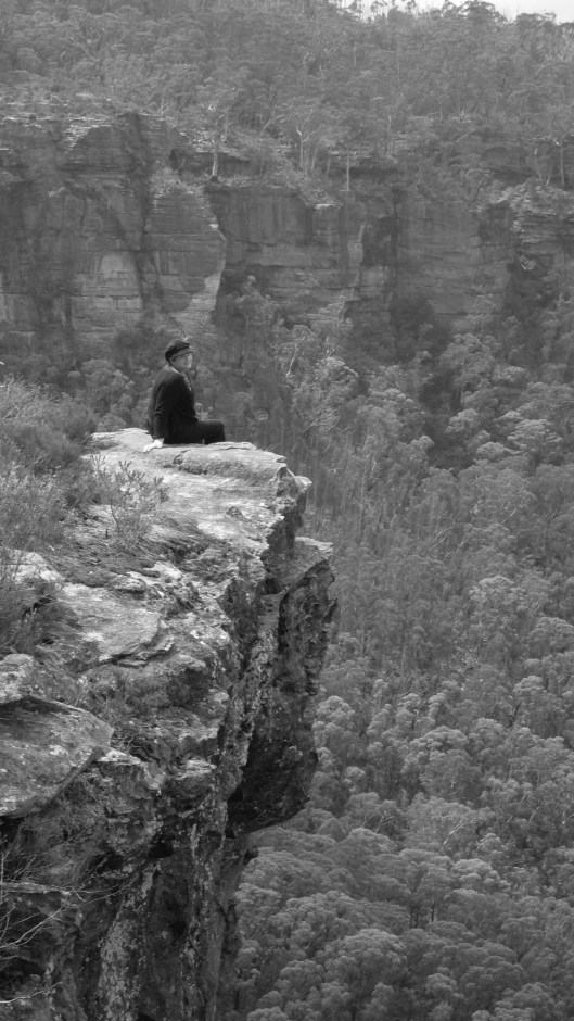 Anne overlooking Megalong Valley